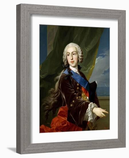 The Infante Philip of Bourbon, Duke of Parma, 1739-1742-Louis-Michel van Loo-Framed Giclee Print