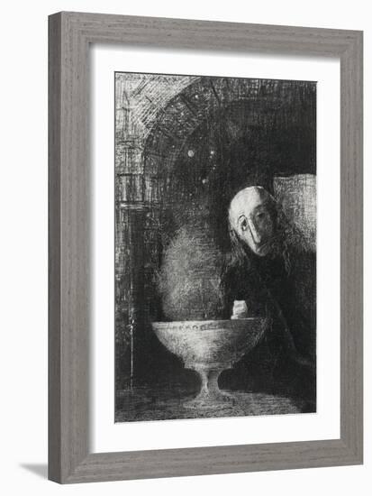 The Infinite Search, from Night, 1886-Odilon Redon-Framed Giclee Print