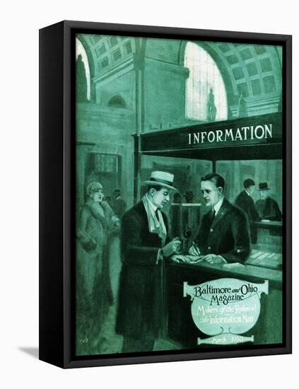 The Information Man-Charles H. Dickson-Framed Premier Image Canvas