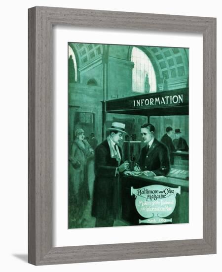 The Information Man-Charles H. Dickson-Framed Giclee Print