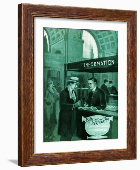 The Information Man-Charles H. Dickson-Framed Giclee Print