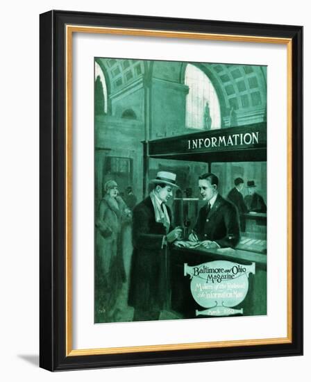 The Information Man-Charles H. Dickson-Framed Giclee Print