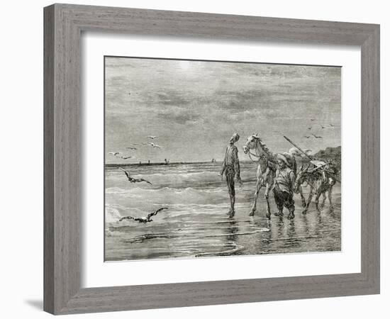 The Ingenious Hidalgo Don Quixote of La Mancha' by Miguel De Cervantes (1547-1616). Don Quixote…-null-Framed Giclee Print