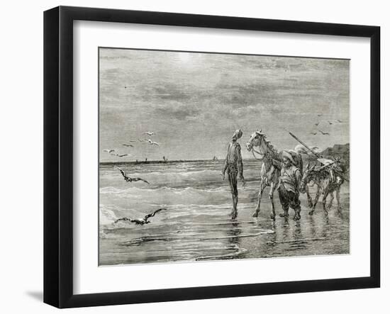 The Ingenious Hidalgo Don Quixote of La Mancha' by Miguel De Cervantes (1547-1616). Don Quixote…-null-Framed Giclee Print