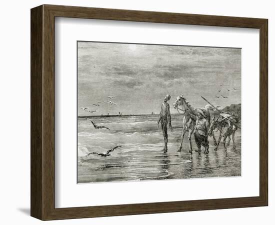 The Ingenious Hidalgo Don Quixote of La Mancha' by Miguel De Cervantes (1547-1616). Don Quixote…-null-Framed Giclee Print