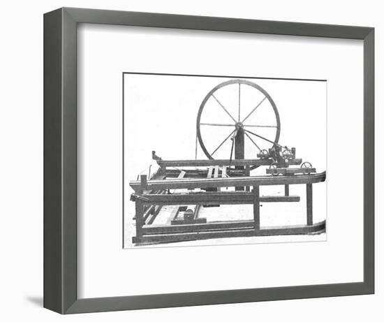 'The Ingenious Spinning Jenny Invented by James Hargreaves', c1925-Unknown-Framed Photographic Print