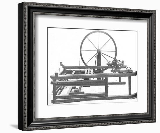 'The Ingenious Spinning Jenny Invented by James Hargreaves', c1925-Unknown-Framed Photographic Print