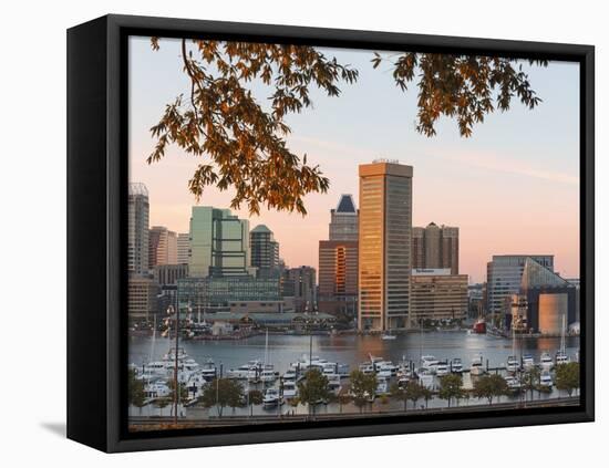 The Inner Harbor, Baltimore.-Jon Hicks-Framed Premier Image Canvas