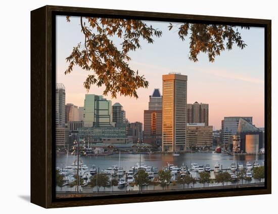 The Inner Harbor, Baltimore.-Jon Hicks-Framed Premier Image Canvas