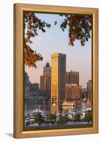 The Inner Harbor, Baltimore.-Jon Hicks-Framed Premier Image Canvas