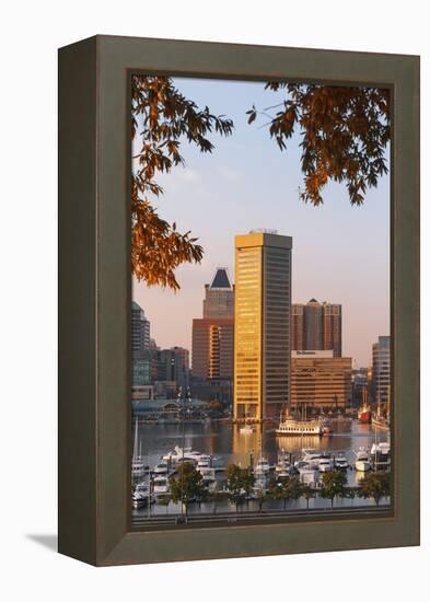 The Inner Harbor, Baltimore.-Jon Hicks-Framed Premier Image Canvas