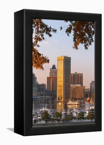 The Inner Harbor, Baltimore.-Jon Hicks-Framed Premier Image Canvas