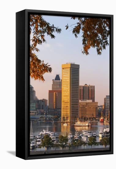 The Inner Harbor, Baltimore.-Jon Hicks-Framed Premier Image Canvas