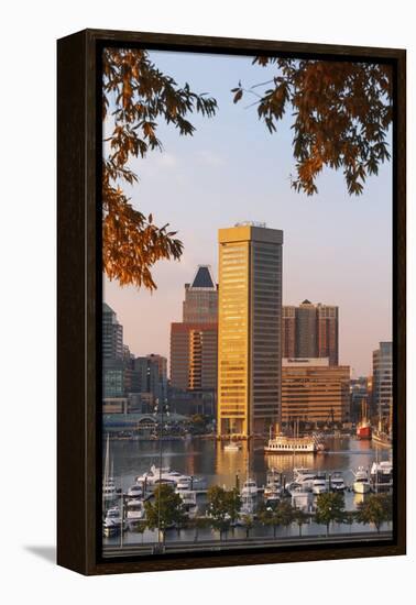 The Inner Harbor, Baltimore.-Jon Hicks-Framed Premier Image Canvas