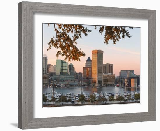 The Inner Harbor, Baltimore.-Jon Hicks-Framed Photographic Print