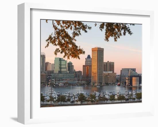 The Inner Harbor, Baltimore.-Jon Hicks-Framed Photographic Print