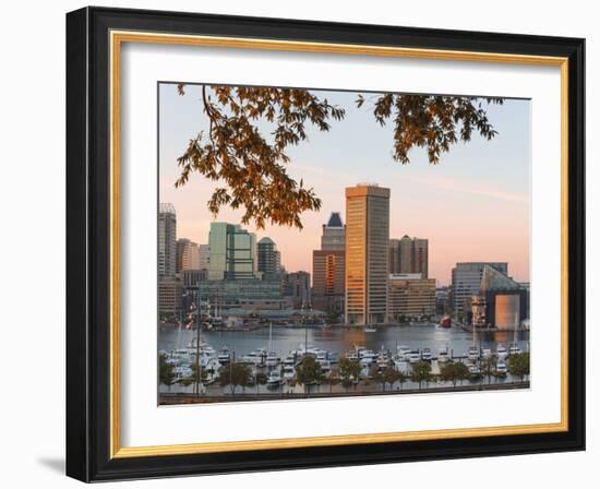 The Inner Harbor, Baltimore.-Jon Hicks-Framed Photographic Print