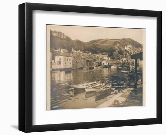 'The Inner Harbour - Polperro', 1927-Unknown-Framed Photographic Print