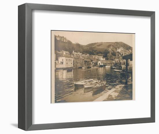 'The Inner Harbour - Polperro', 1927-Unknown-Framed Photographic Print