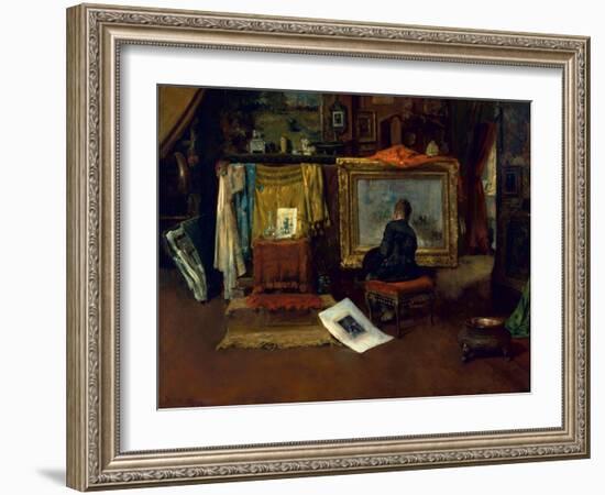 The Inner Studio, Tenth Street, 1882-William Merritt Chase-Framed Giclee Print