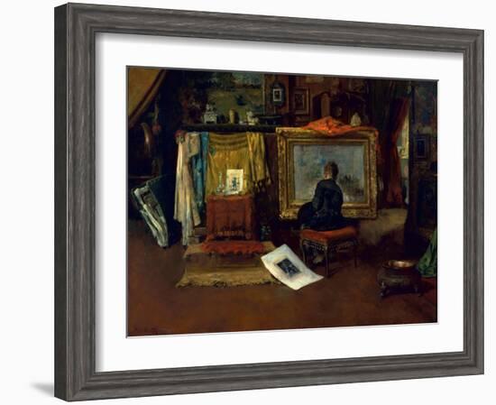 The Inner Studio, Tenth Street, 1882-William Merritt Chase-Framed Giclee Print