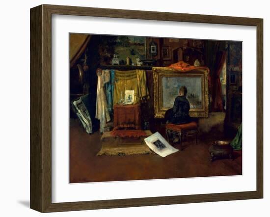 The Inner Studio, Tenth Street, 1882-William Merritt Chase-Framed Giclee Print