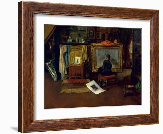 The Inner Studio, Tenth Street, 1882-William Merritt Chase-Framed Giclee Print