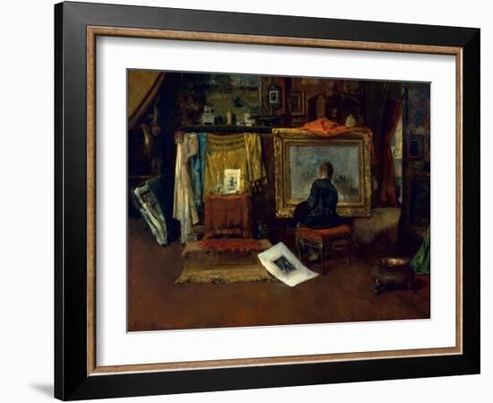 The Inner Studio, Tenth Street, 1882-William Merritt Chase-Framed Giclee Print