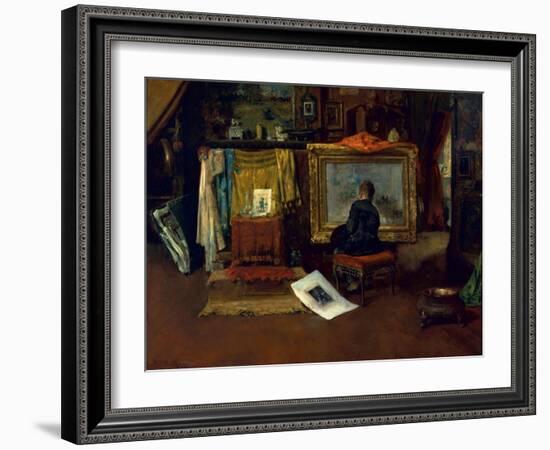 The Inner Studio, Tenth Street, 1882-William Merritt Chase-Framed Giclee Print