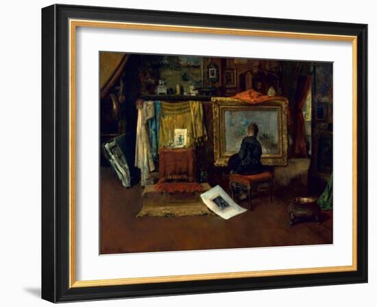 The Inner Studio, Tenth Street, 1882-William Merritt Chase-Framed Giclee Print