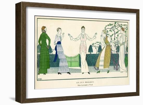 The Innocent Games 1914-Bernard Boutet De Monvel-Framed Art Print