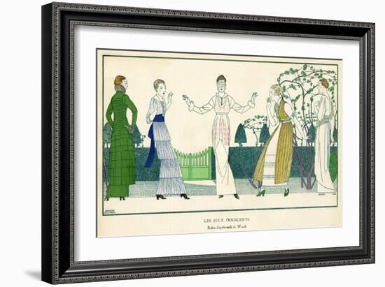 The Innocent Games 1914-Bernard Boutet De Monvel-Framed Art Print