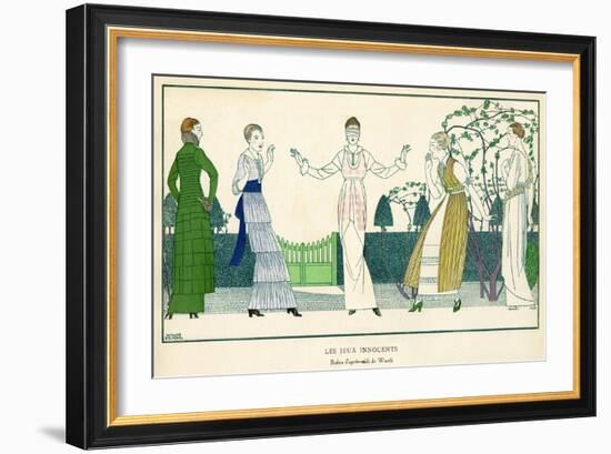 The Innocent Games 1914-Bernard Boutet De Monvel-Framed Art Print