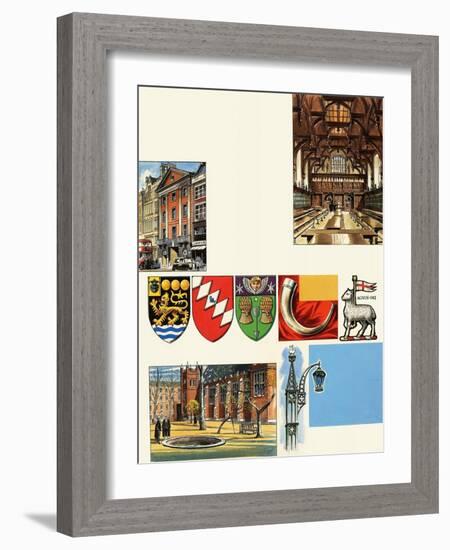 The Inns of Court: the Middle Temple-Escott-Framed Giclee Print