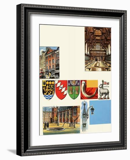 The Inns of Court: the Middle Temple-Escott-Framed Giclee Print