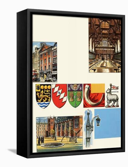 The Inns of Court: the Middle Temple-Escott-Framed Premier Image Canvas