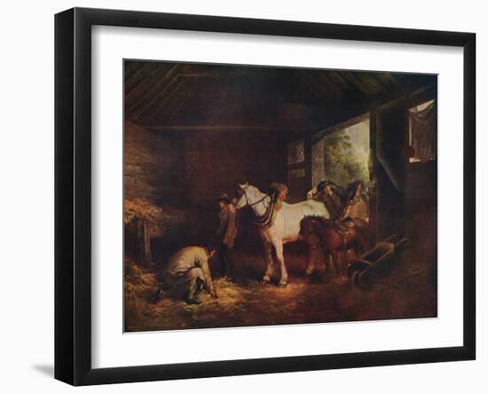 'The Inside of a Stable', 1791, (c1915)-George Morland-Framed Giclee Print