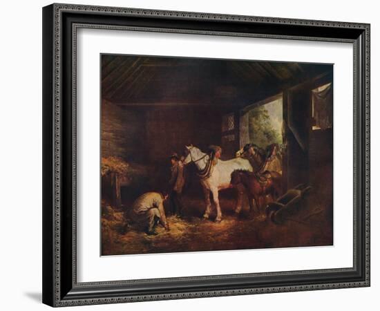 'The Inside of a Stable', 1791, (c1915)-George Morland-Framed Giclee Print