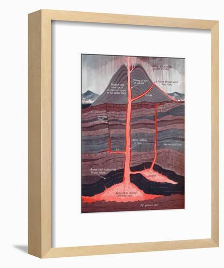 'The Inside of an Active Volcano', 1935-Unknown-Framed Giclee Print