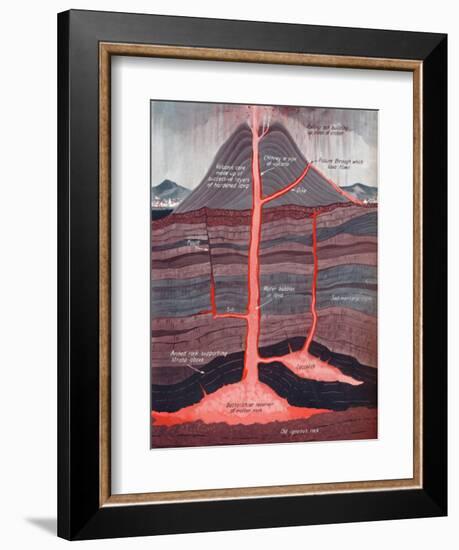 'The Inside of an Active Volcano', 1935-Unknown-Framed Giclee Print