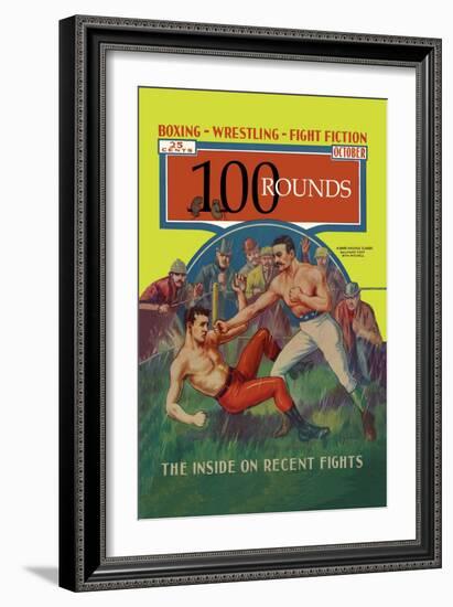 The Inside on Recent Fights-null-Framed Art Print