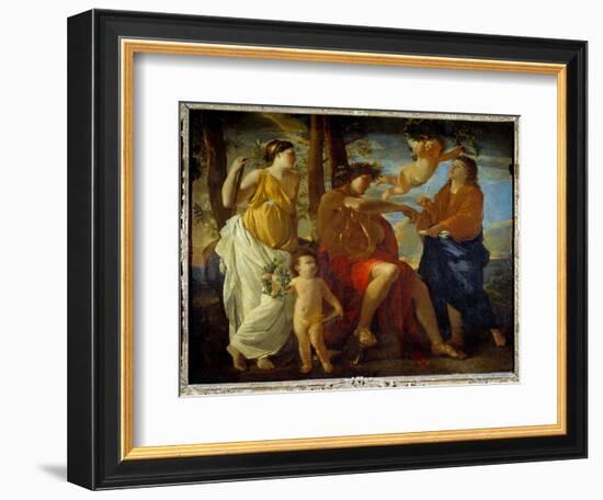 The Inspiration of the Poet, 17Th Century (Oil on Canvas)-Nicolas Poussin-Framed Giclee Print