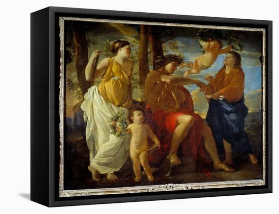 The Inspiration of the Poet, 17Th Century (Oil on Canvas)-Nicolas Poussin-Framed Premier Image Canvas