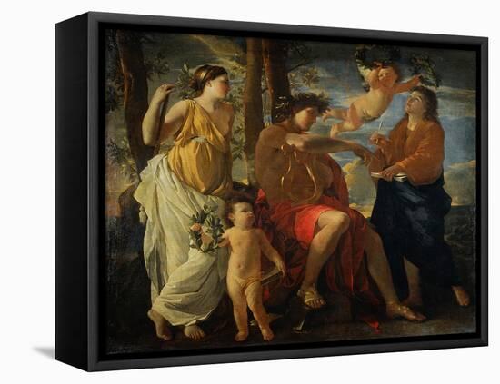 The Inspiration of the Poet-Nicolas Poussin-Framed Premier Image Canvas
