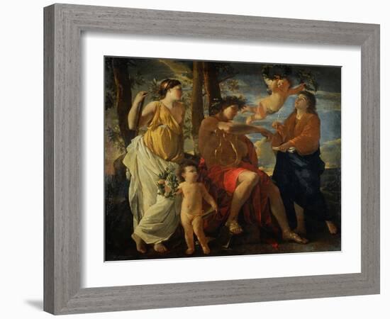 The Inspiration of the Poet-Nicolas Poussin-Framed Giclee Print