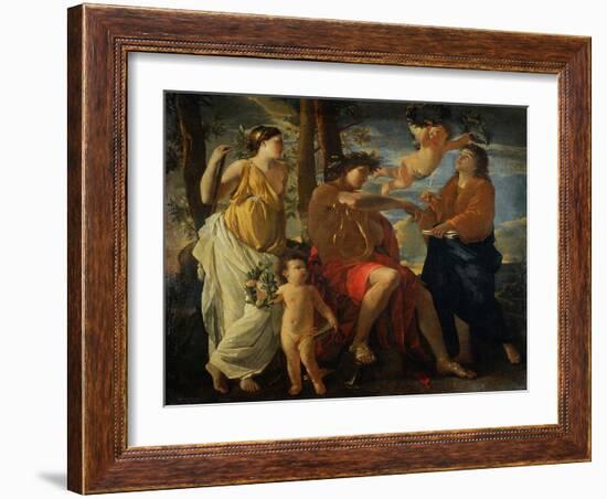 The Inspiration of the Poet-Nicolas Poussin-Framed Giclee Print