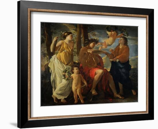 The Inspiration of the Poet-Nicolas Poussin-Framed Giclee Print