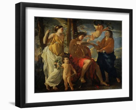 The Inspiration of the Poet-Nicolas Poussin-Framed Giclee Print