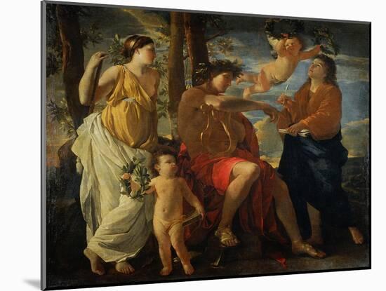 The Inspiration of the Poet-Nicolas Poussin-Mounted Giclee Print