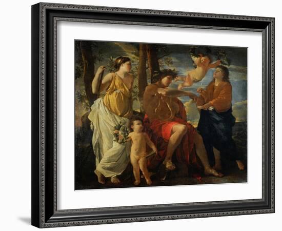 The Inspiration of the Poet-Nicolas Poussin-Framed Giclee Print